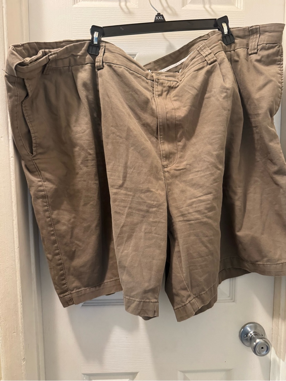 Harbor Bay Men's Flat Front Shorts in Khaki Brown